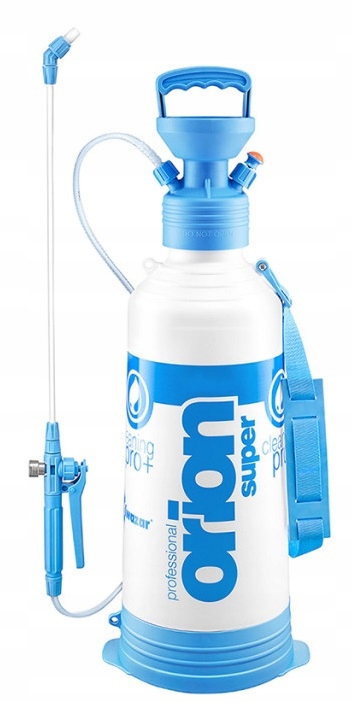 Ručný tlakový postrekovač Kwazar Cleaning Pro+, odolný voči chemikáliám, 6 l